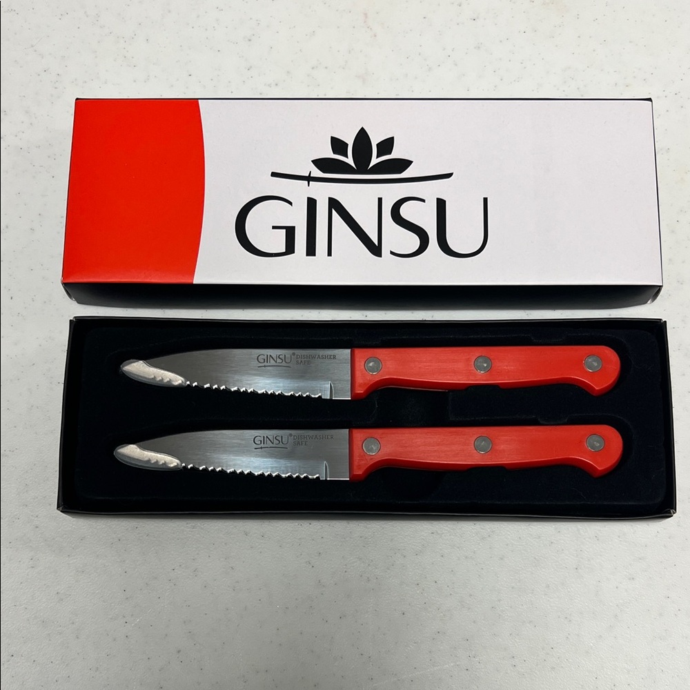 Ginsu Red Steak Knife Set